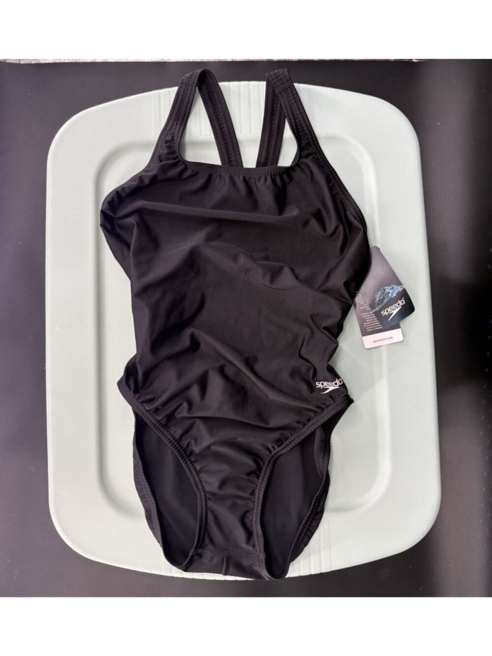 NWT Speedo Pro LT Women's One Piece Swimsuit Black Size 10/36 Competition Swim